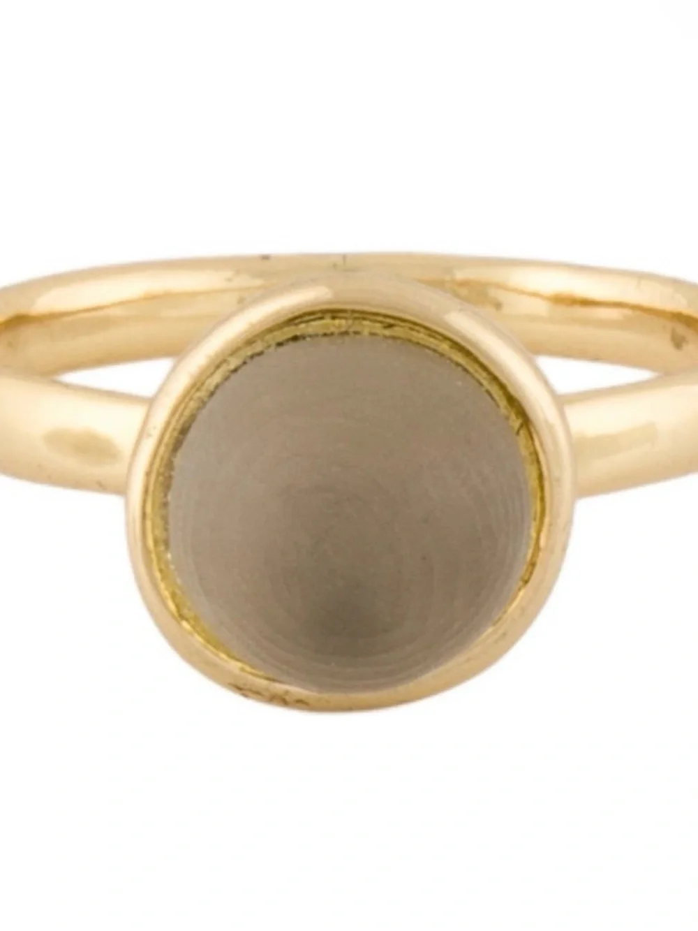 Alexis Bittar Gold Lucite Ring Size 6